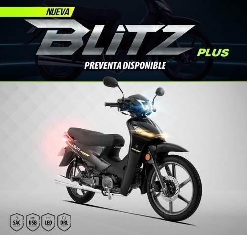 Imagen 13 de 15 de Motomel Blitz Plus Nueva 0km Led No Wave Crono Smash Crypton
