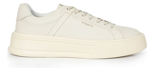 Zapatilla Cuero Hombre Zapato Liso Cordon Elastico Briganti