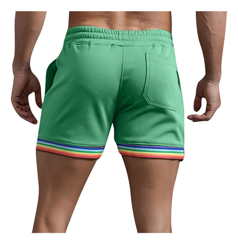 E Bolsillos Casuales Con Cordón De Color Liso Para Hombre El