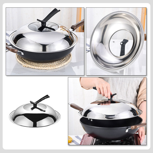 Sartén Visible Con Tapa De Acero Inoxidable, Olla Con Tapa C