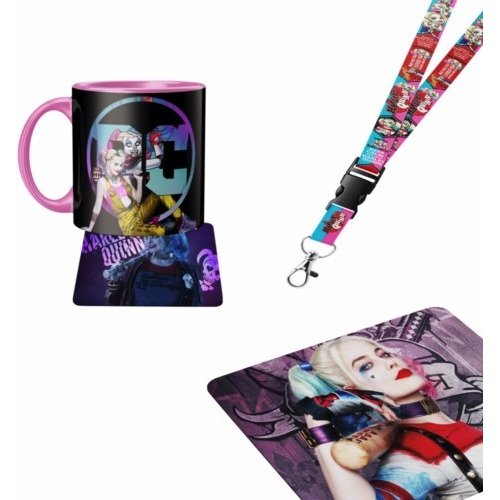 Pack Harley Quinn Con Mouse Pad Y Lanyard