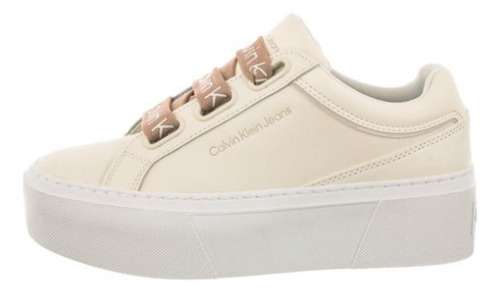 Zapatilla Mujer Calvin Klein Flatform+low Yw0yw00868 White