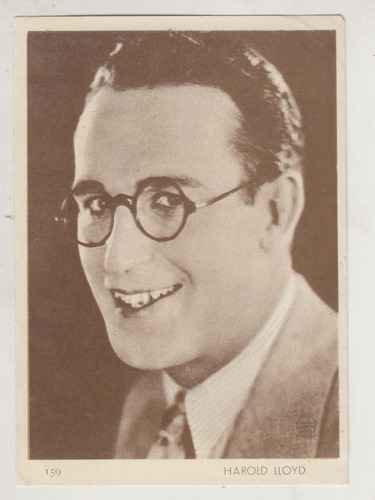 1930 Cine Humor Tarjeta De Harold Lloyd Unica Uruguay Aguila