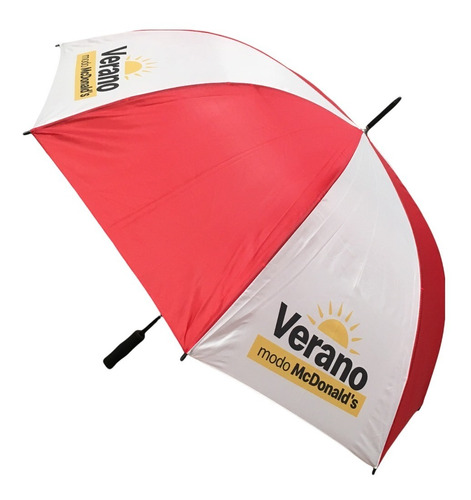 Imagen 1 de 10 de 6 Paraguas Gigantes Reforzados Personalizados Con Tu Logo Estampado Full Color Excelente Calidad
