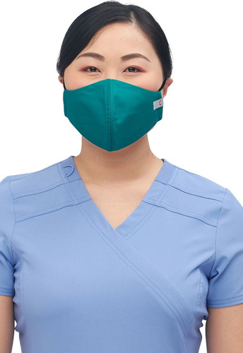 Cherokee Ww560 Paquete 5 Cubrebocas Anti Microbial Repelente Color Hun - Verde Botella