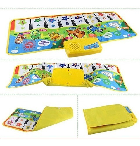 Imagen 4 de 9 de Alfombra Piano Musical Infantil , Educativo Teclado Niños