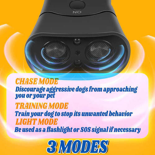 Dispositivo Antiladridos Ultrasónico Con 3 Modos Y Sensor Du