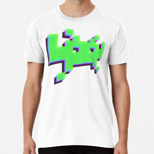 Remera 3d Hologram Space Invader Algodon Premium