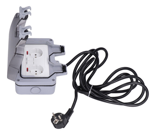 Enchufe Exterior, Doble Toma De Corriente Europea, Ip66, Res