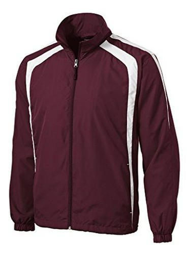 Joe's Usa (tm Tall Colorblock Full Zip Raglan Jacket-maroon 