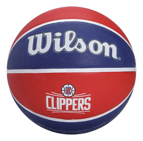 Bola De Basquete Wilson Nba Team Tribute Clippers #7 Cor Azul/Vermelho
