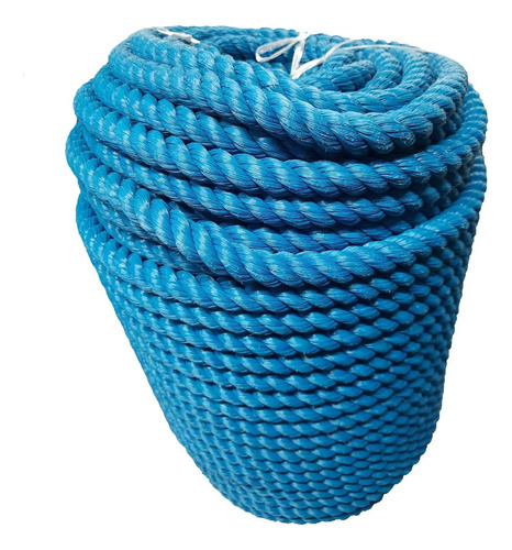 Corda Torcida Azul 24mm - Polietileno 1 M