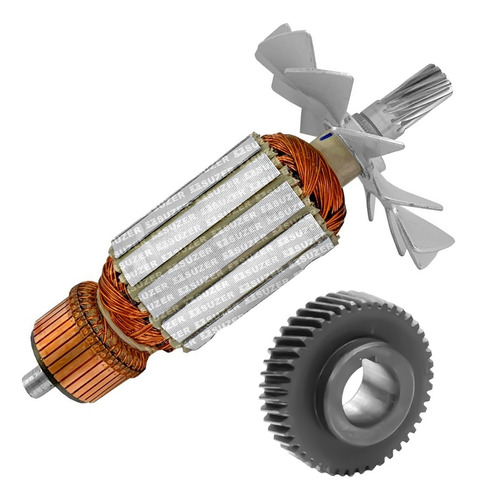 Induzido Rotor Engrenagem Serra Mármore Makitão 4107 220v