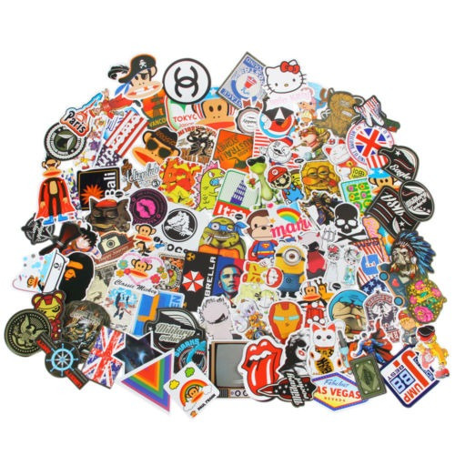 200pcs/set Pegatinas Skateboard Etiqueta Graffiti Laptop Equ
