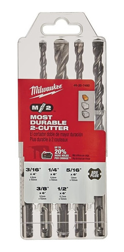 Juego De Brocas  Sds 5 Piezas Milwaukee 48207490