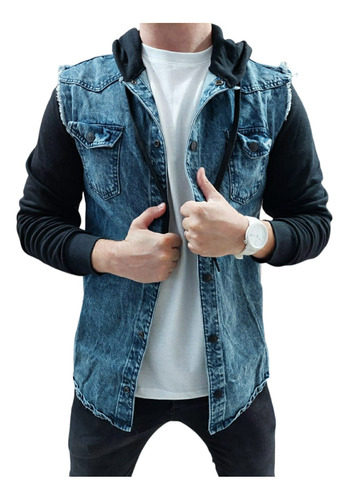 Campera Jean Hombre Mockba By Farenheite Marcus Celeste