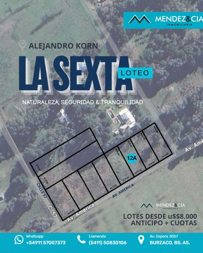 Terreno En Venta En Alejandro Korn