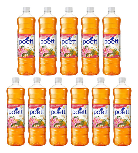 Pack 11 Poett 900ml Perfuma Y Desinfecta Colección Completa