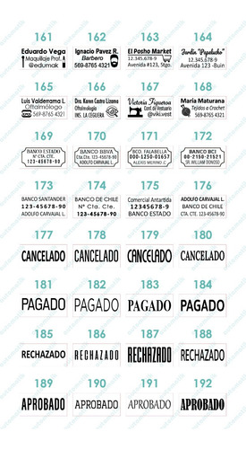 Timbre Goma Personalizado Automatik 910, 12 X 25 Mm