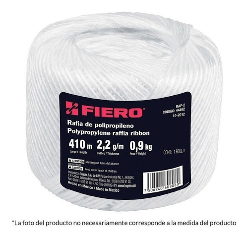 Rafia 2.2 G/m 4.5 Kg Blanca 45037