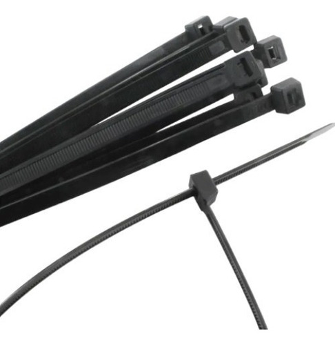 Amarre Plastico, Tirraje 200x3.5mm Negro Ebchq