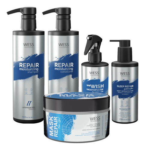 Wess Repair Sh+cd 500ml+wewish 260ml+mask 180g+sleep 250ml