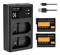 Comprar Kit Cargador +2 Baterias Nikon En-el15 K&f Concept Kf28.0012