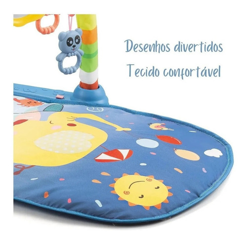 Imagem 6 de 8 de Tapete De Atividades Multifuncional Musical Alegria Azul
