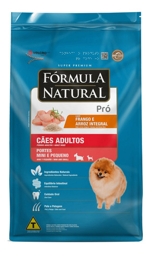 Ração P/ Cães Adulto Pró Mini E Pequeno 15kg Fórmula Natural