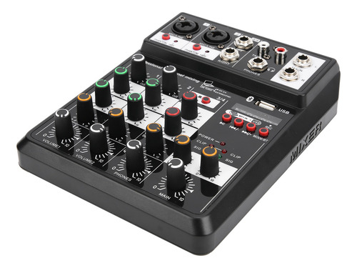 Mini Consola Mezcladora De Tarjetas De Sonido De 4 Canales I