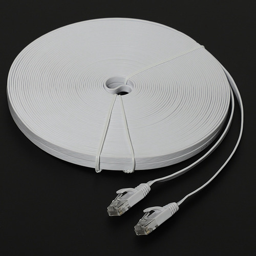 Cable Ethernet Crystally-cat 6, 100 Pies (30 Metros), Plano