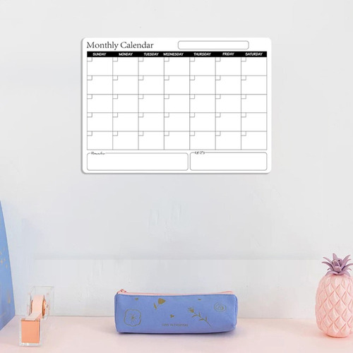 Para Calendario De Nevera Con Pizarra Magnética Regrabable