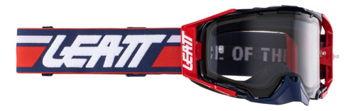 Antiparra Moto Leatt Velocity 6.5 Royal Light Azul/rojo Transparente Unico