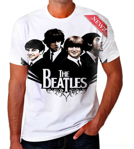 Camiseta Camisa The Beatles Banda Rock Camisa Unissex F09