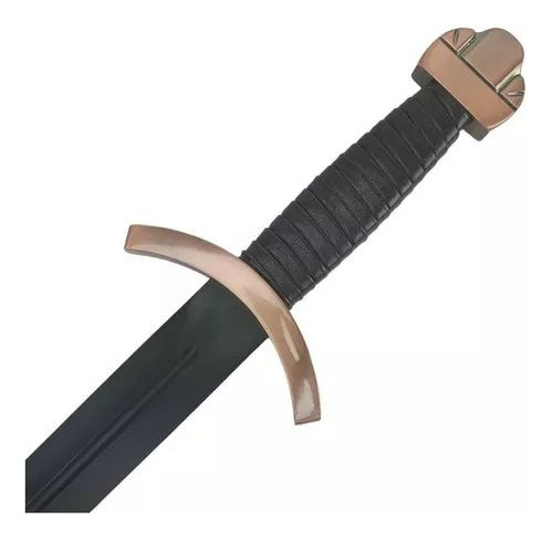 Espada Vikings Lagertha Lâmina Preta C/ Suporte De Parede.