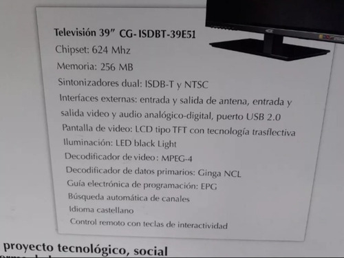 Televisor Led De 39 Pulgadas