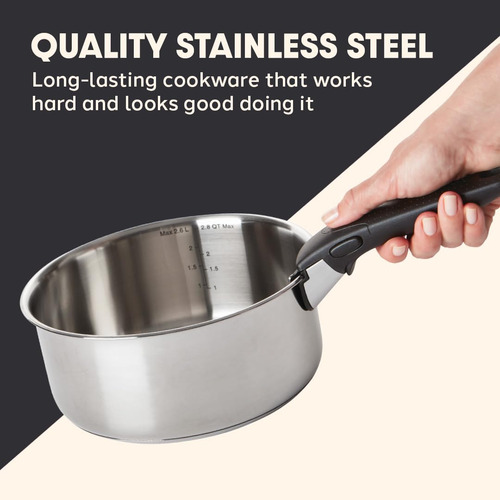 Conjunto De Utensílios De Cozinha T-fal Ingenio Em Aço Inoxi