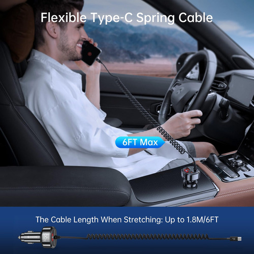 Syncwire Cargador De Coche Usb C Con [prevención De Fugas De