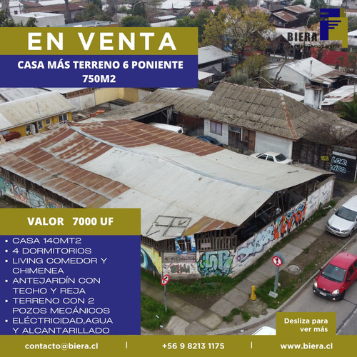 Se Vende Casa Más Terreno De Esquina Central