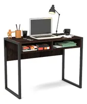 Comprar Escritorio Oficina Hogar Delos Dst20rt Roble Termo Negro Cts Color Roble Termo Negro con Hierro Negro