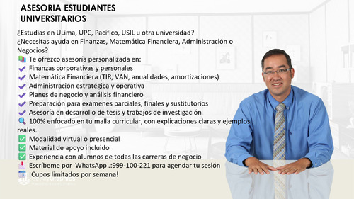 Asesoria A Estudiantes Universitarios: Ulima, Pacifico, Upc,