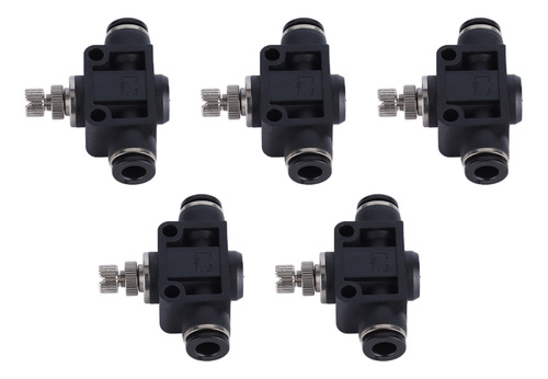 Conector Neumático, 5 Piezas, Válvula De Mariposa, Pvc Durad