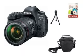 Canon 6d Mark Ii + 24-105mm F/4l Ii 32gb Bolsa Tripé Sjuros