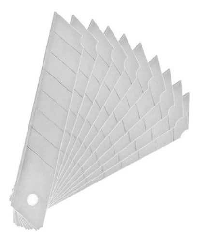 Lamina Para Estilete 18mm 1 Cx Com 10 Laminas