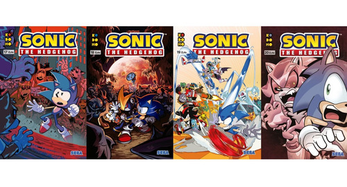 Sonic The Hedgehog Pack 4 Tomos (17-18-19-20)