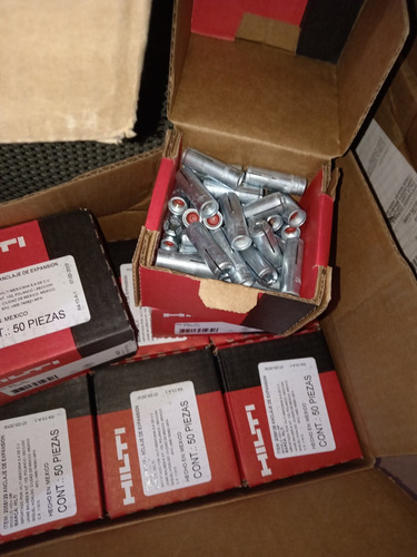 Taquetes Hilti De 3/8 Originales 1000 Piezas (Usado)