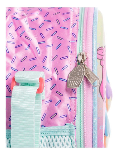 Set Kit Mochila Kinder, Lonchera Y Lapicera Mis Pastelitos Color Rosa