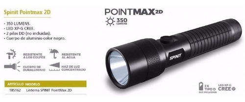 Imagen 2 de 5 de Linterna De Mano Spinit 2d Led Cree Luz Potente Camping Auto
