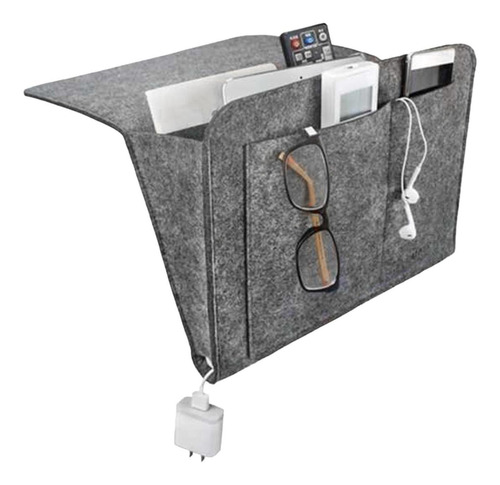 Imagen 4 de 10 de Organizador Cama Bolsa Revistero Sofa Porta Control Celular