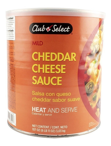 Salsa De Queso Cheddar 3 Kg   ( 1 - Unidad a $63500